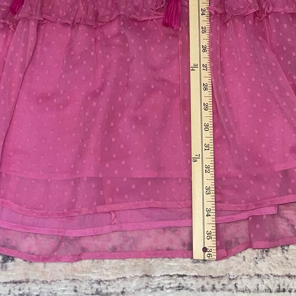 Roller Rabbit Swiss Dot Janae Pink Dress Size XL - Picture 6 of 8